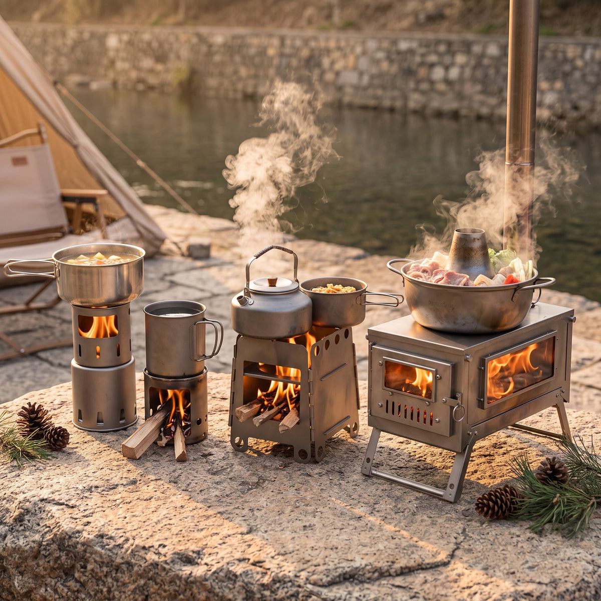 Titanium Camp Stoves & Heat