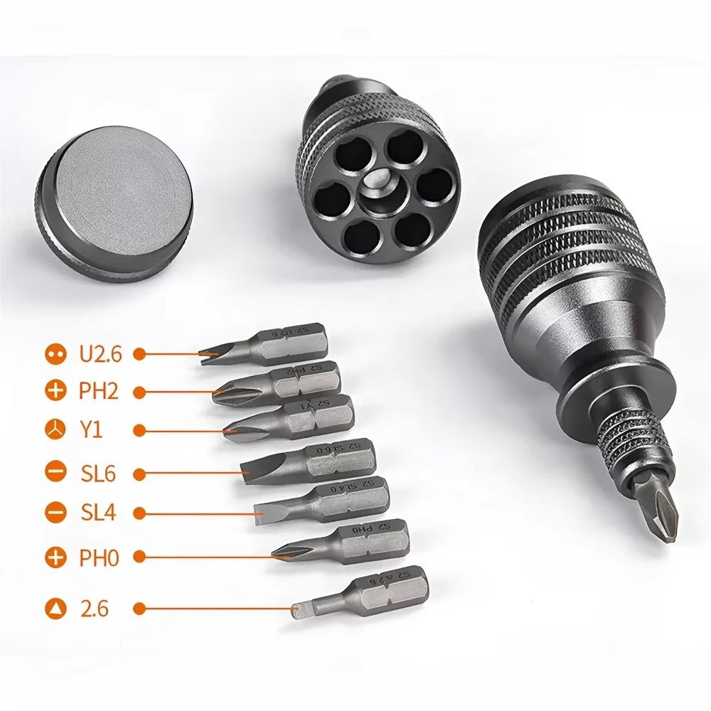 7-in-1 Stubby Pocket Screwdriver