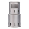 Titanium Cylindrical Wood Stove