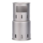 Titanium Cylindrical Wood Stove