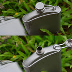 Titanium Curved Hip Flask 7oz / 220ml