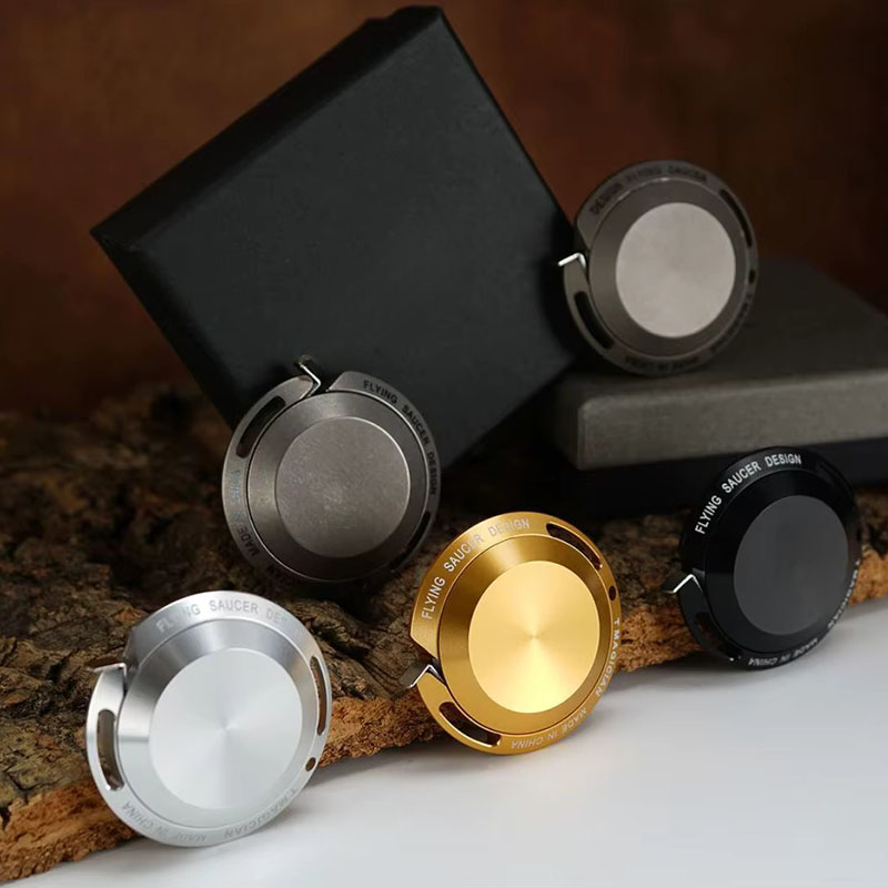 Titanium UFO Mini EDC Tape Measure 2M