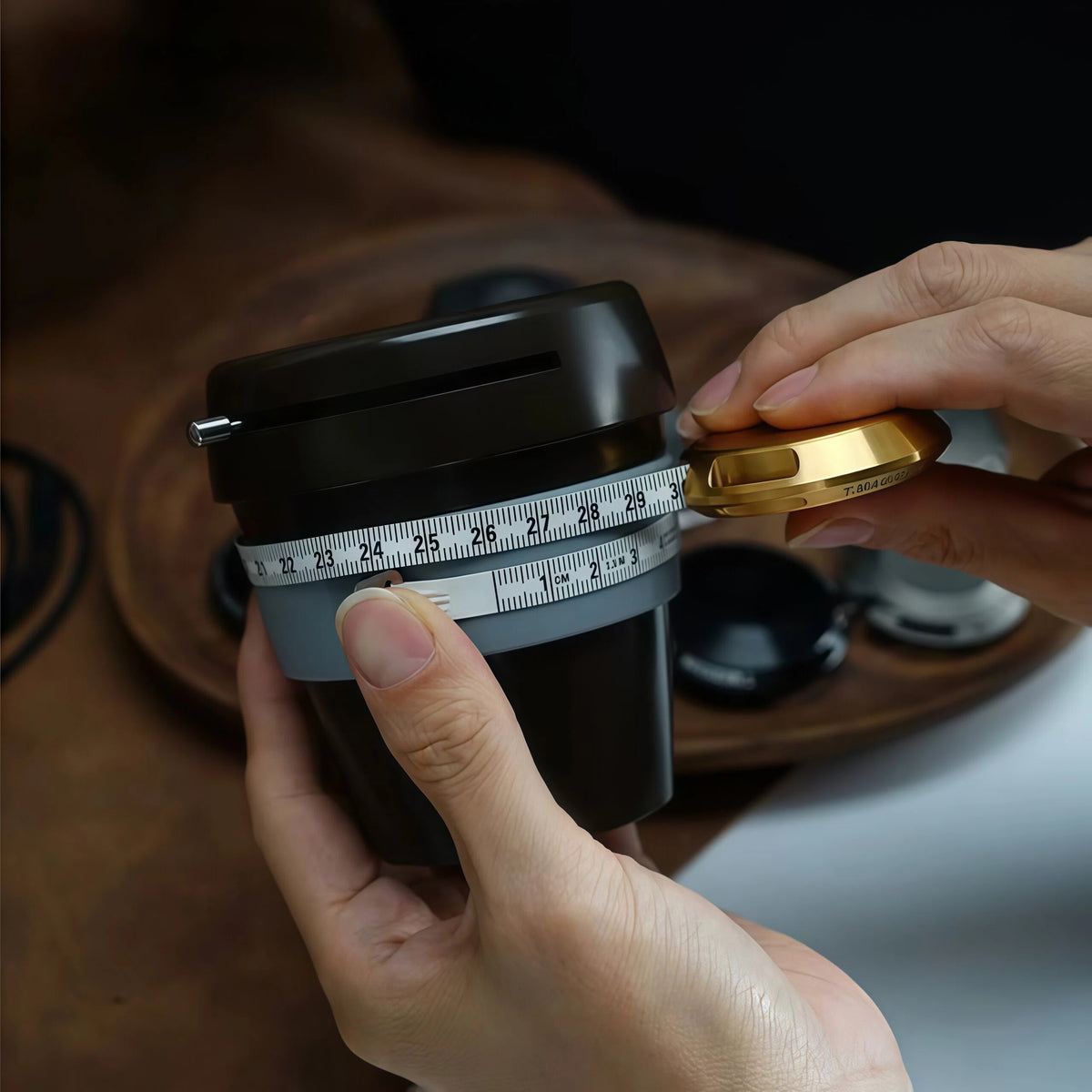 Titanium UFO Mini EDC Tape Measure 2M