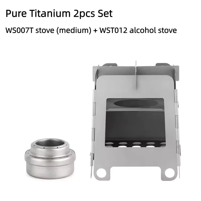 Titanium Folding Box Stove