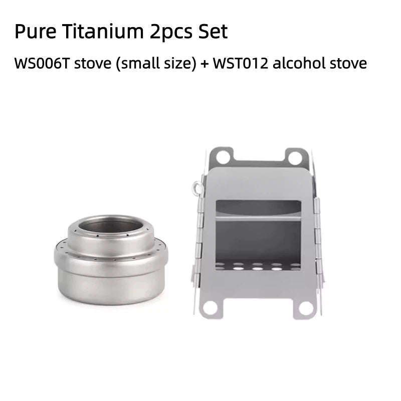 Titanium Folding Box Stove