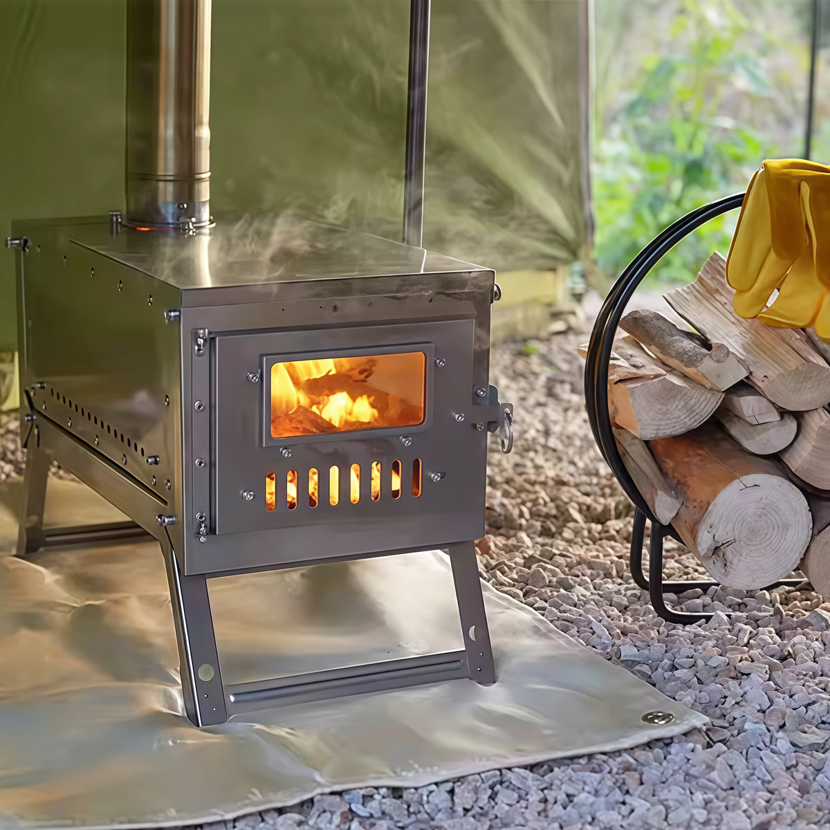 Titanium Hot Tent Stove (0.8mm)