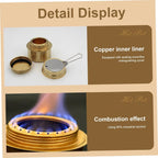 Portable Brass Alcohol Camping Stove