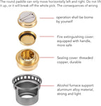 Portable Brass Alcohol Camping Stove
