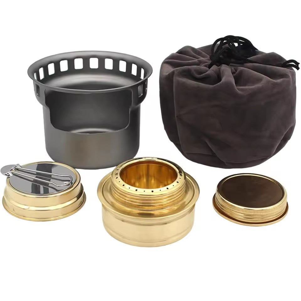 Portable Brass Alcohol Camping Stove