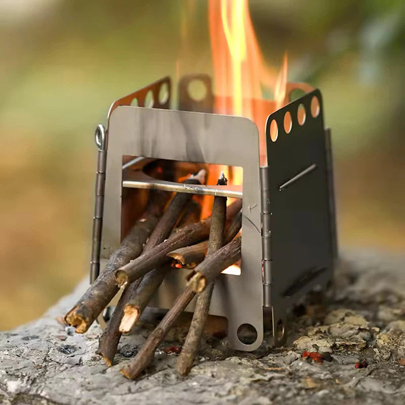 Titanium Folding Box Stove