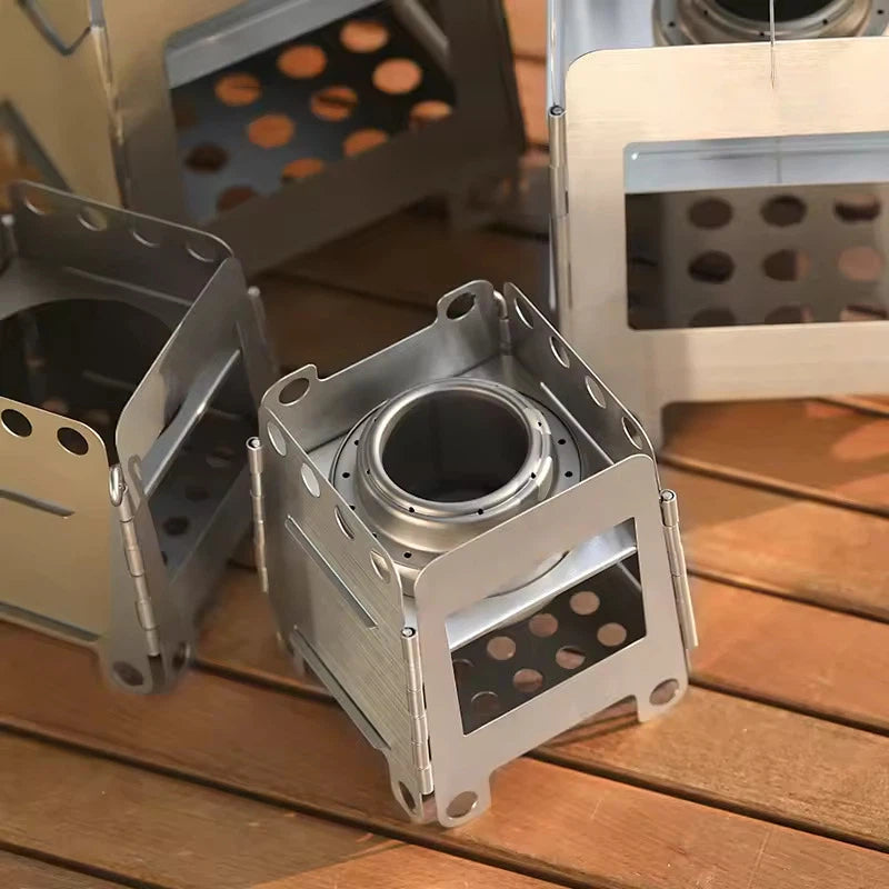 Titanium Folding Box Stove